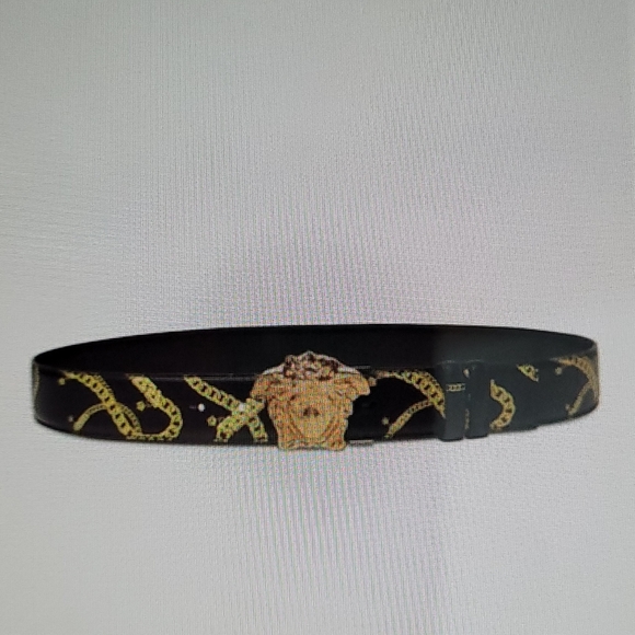 VERSACE MEN'S REVERSIBLE LA MEDUSA BUCKLE, BELT SIZE 85 MADE IN ITALY 🇮🇹. - Picture 10 of 10